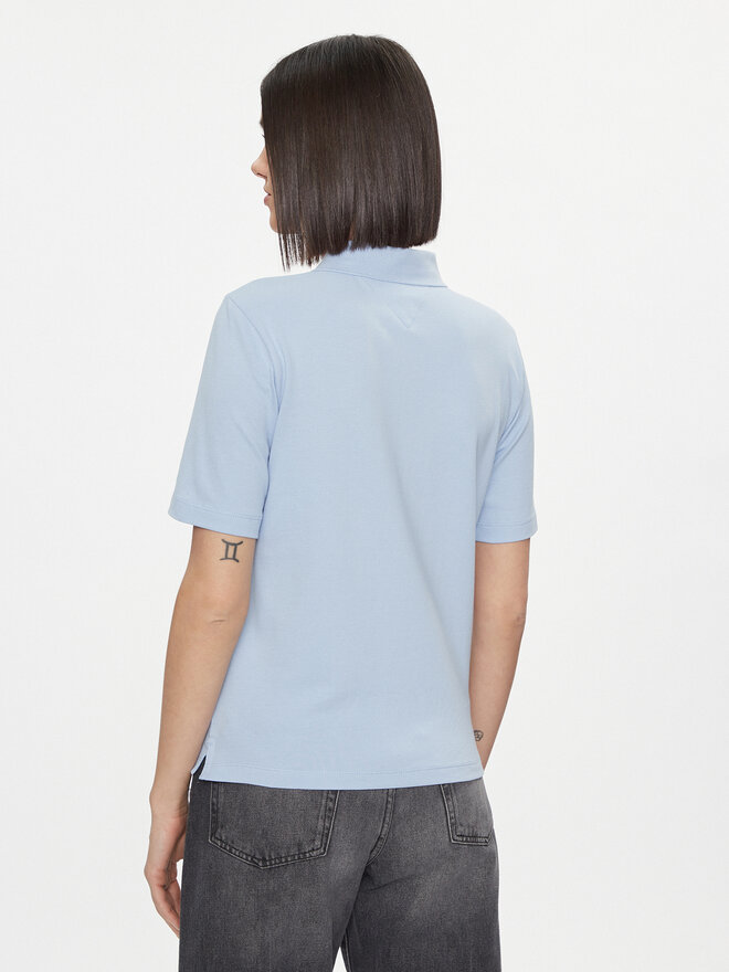 Tommy Hilfiger Tommy Hilfiger Поло 1985 Reg Pique Polo Ss WW0WW37820 Блакитний Regular Fit