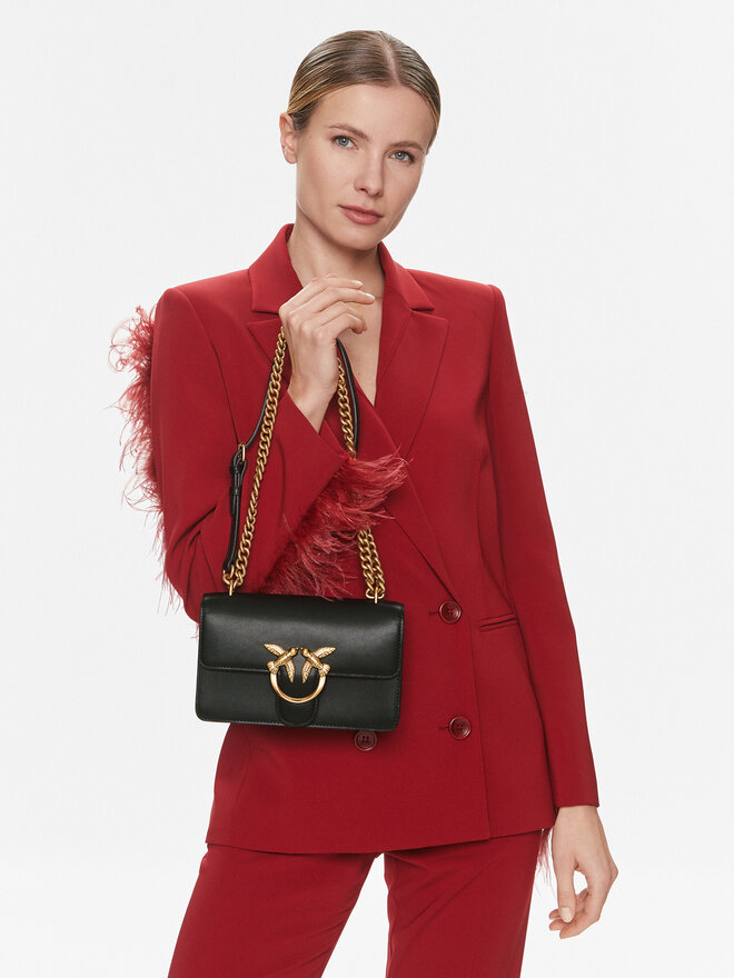 PINKO Kabelka Pinko Love One Mini Dc PE 23 PLTT 100074 A0F1 Černá