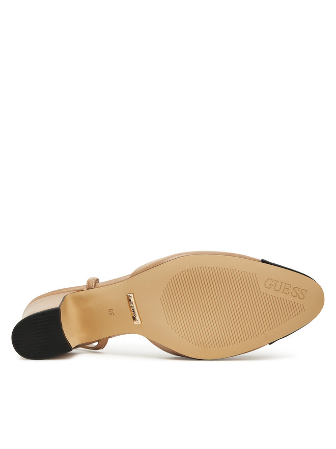 Guess Sandale Guess FLTLOI LEA05 Bež