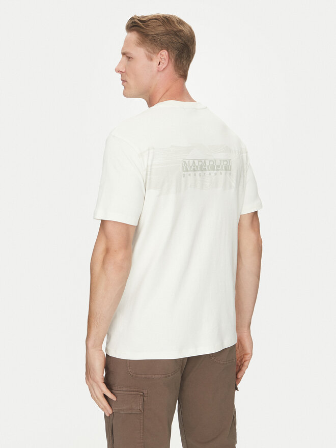 Napapijri Napapijri Camiseta S-Vanni NP0A4IED Blanco Regular Fit