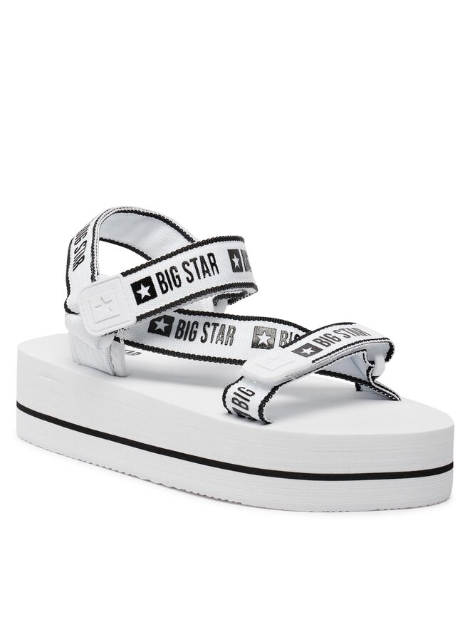 Big Star Shoes Sandały Big Star Shoes NN274A526 Biały