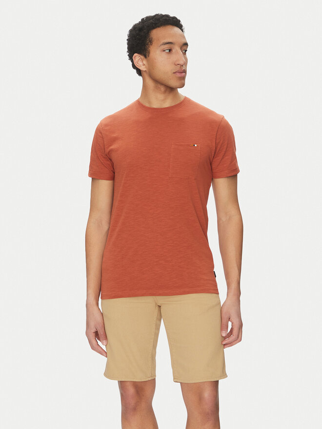 INDICODE INDICODE Majica Inandorra 41-104 Oranžna Regular Fit