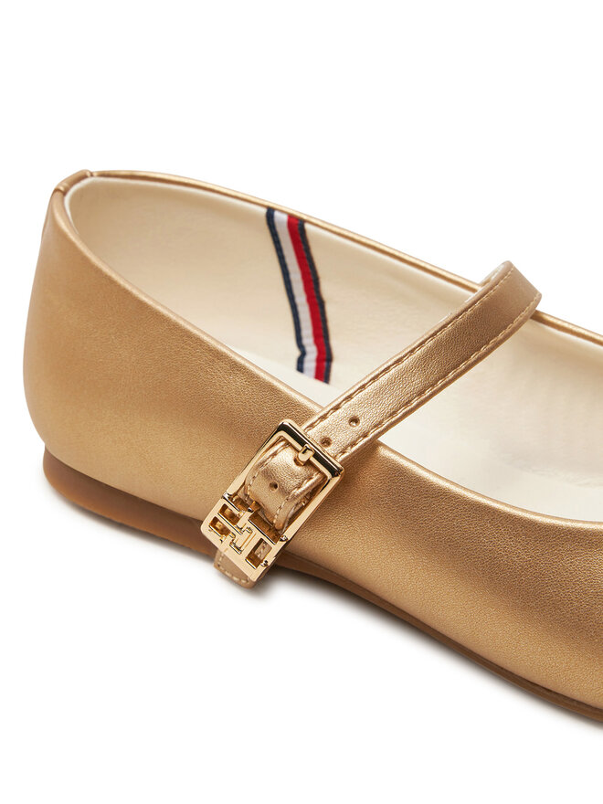 Tommy Hilfiger Baleriny Tommy Hilfiger Ballerina T3A3-33555-1372 S Złoty