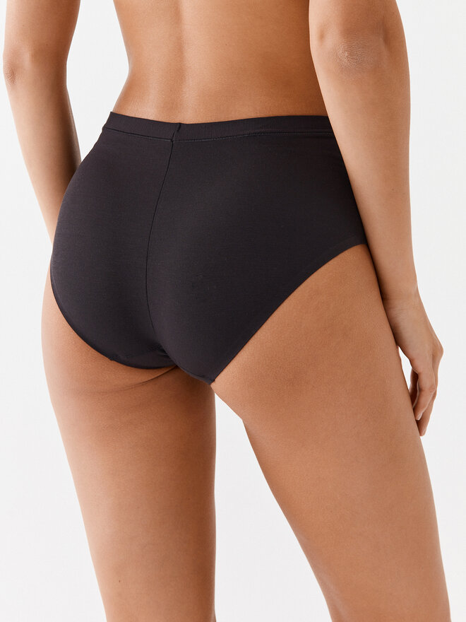 Triumph Triumph Set 2 parov klasičnih spodnjih hlačk z visokim pasom Smart Natural 10214889 Črna