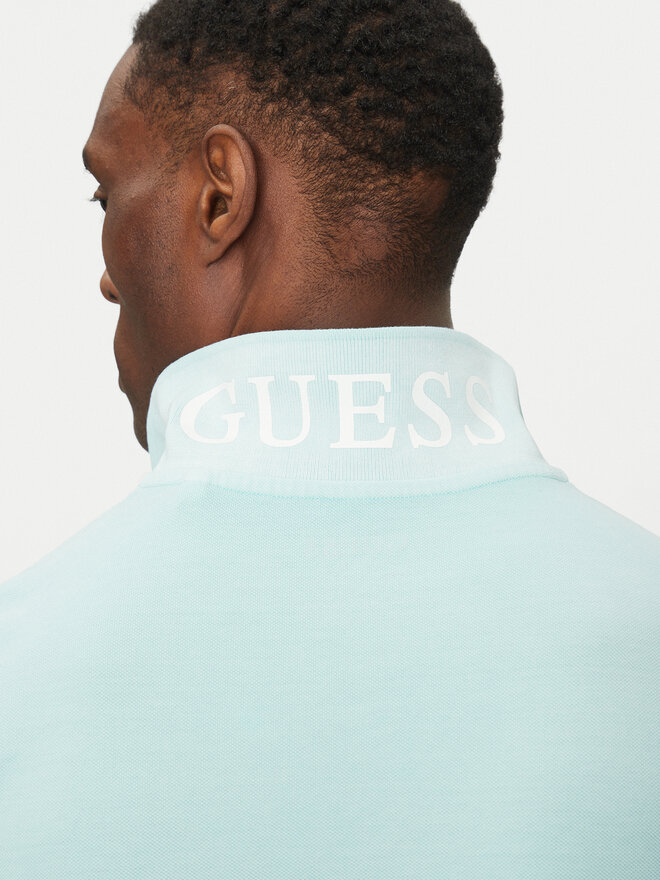 Guess Guess Polo marškinėliai F5GP00 K9WF1 Mėlyna Regular Fit