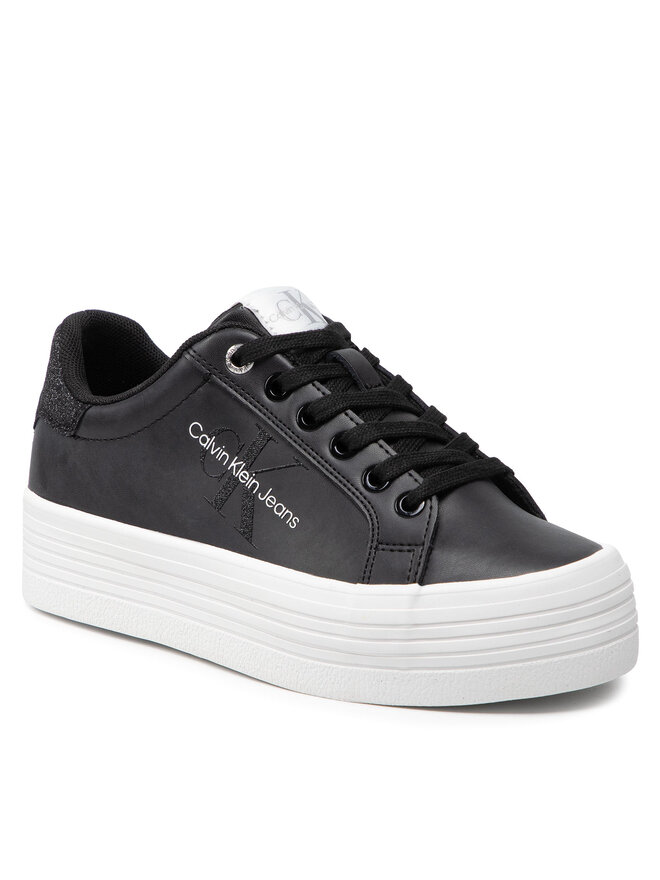 Sneakers Calvin Klein Jeans Vulcanized Flatform Sneaker Mono YW0YW00601 Schwarz eschuhe