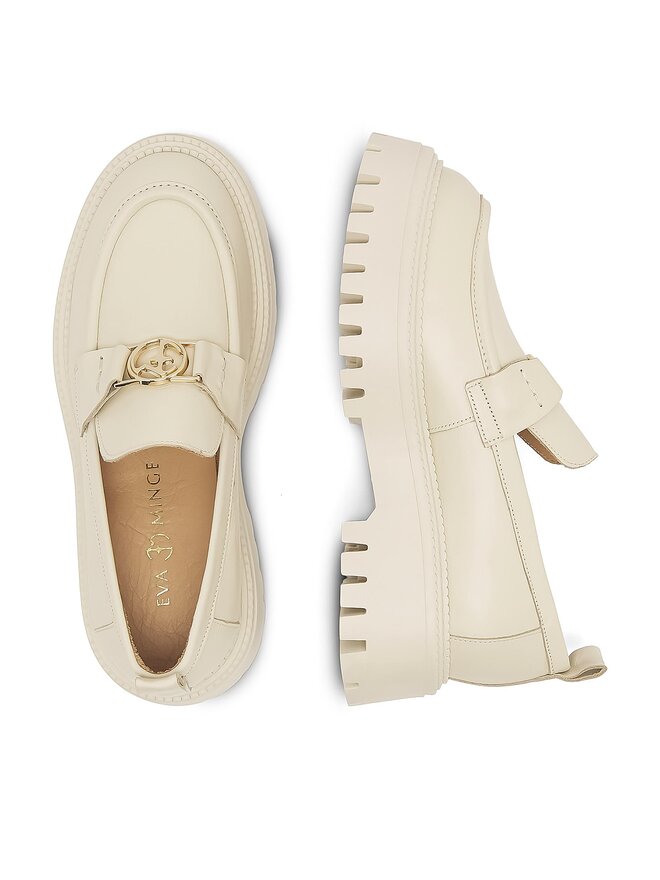 Eva Minge Loafersy Eva Minge SARAH-8049 Beżowy
