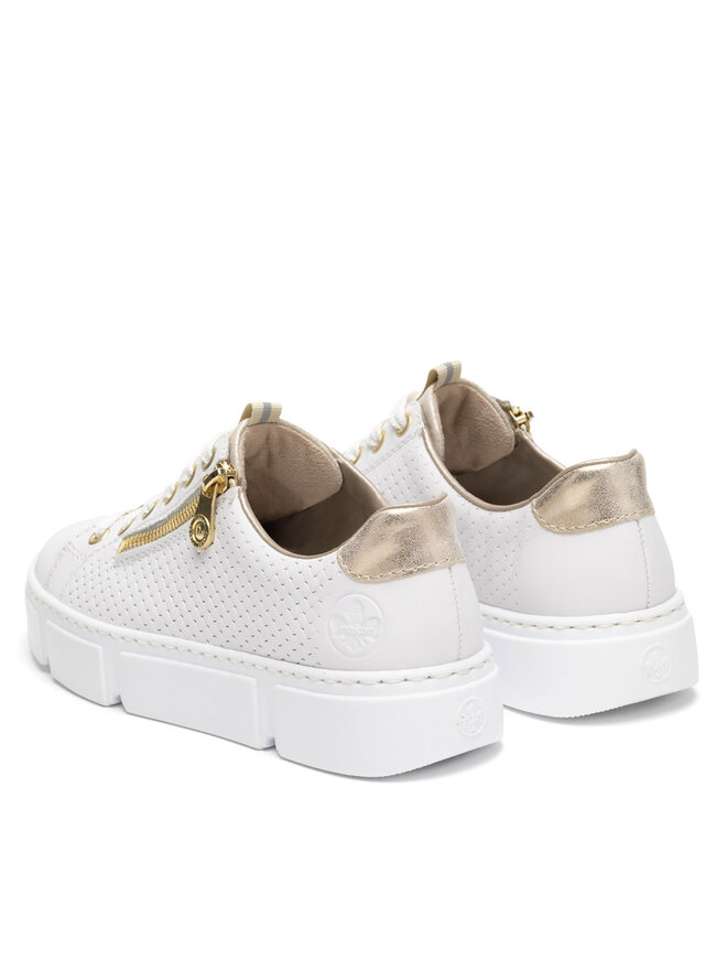 Rieker Sneakersy Rieker N5932-80 Biela