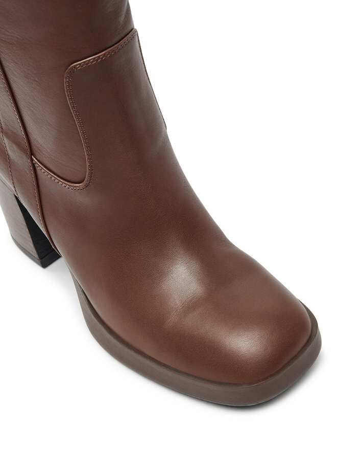 Coccinelle Kozačky Coccinelle Coccinelleoliver E4 RED 15 02 01 Hnědá