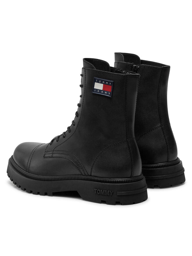 Tommy Jeans Schnürstiefeletten Tommy Jeans EM0EM01471 Schwarz