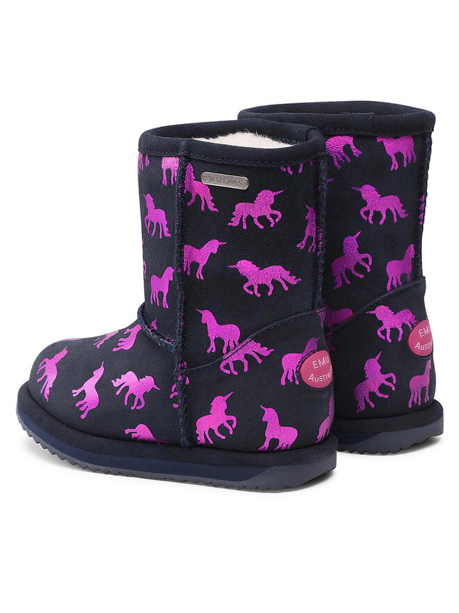 EMU Australia Schneeschuhe EMU Australia Rainbow Unicorn Brumby K12373 Schwarz