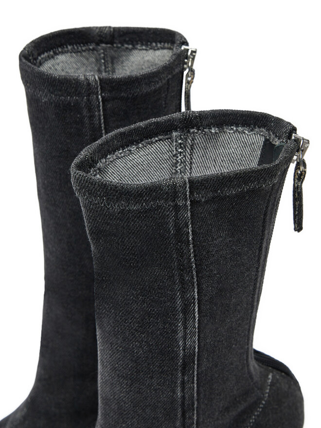 Diesel Bokacsizma Diesel 95mm D-Venus Y03413P6078 Fekete