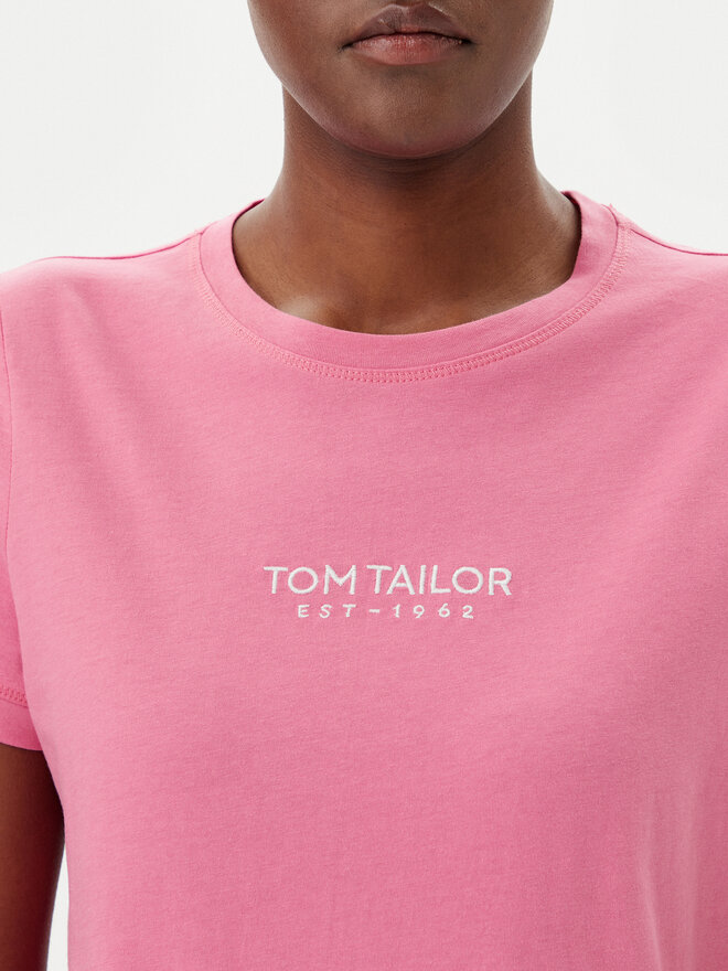 Tom Tailor Tom Tailor Marškinėliai 1045543 Rožinė Regular Fit