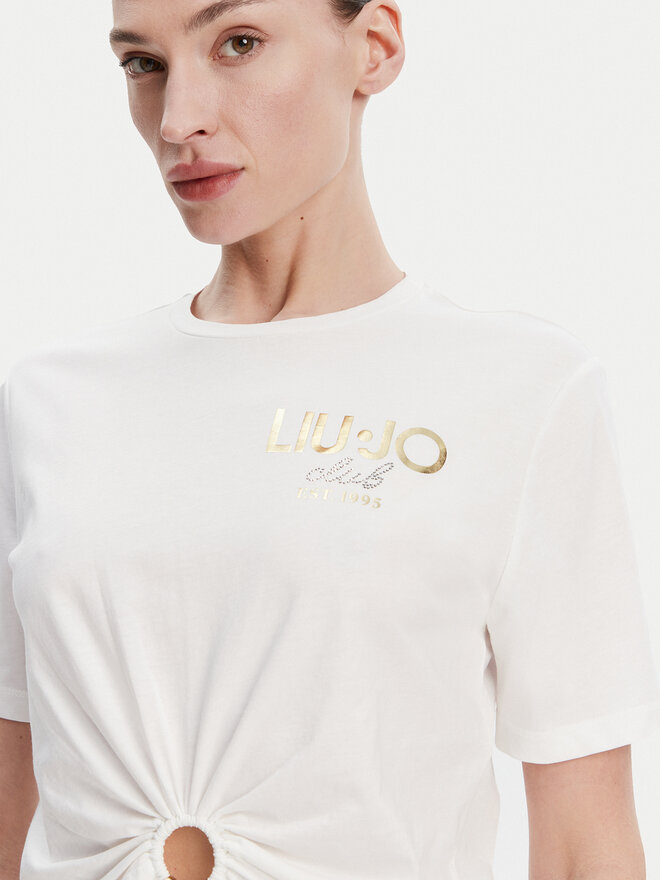 Liu Jo Liu Jo Camiseta WA5139 JS923 Blanco Regular Fit