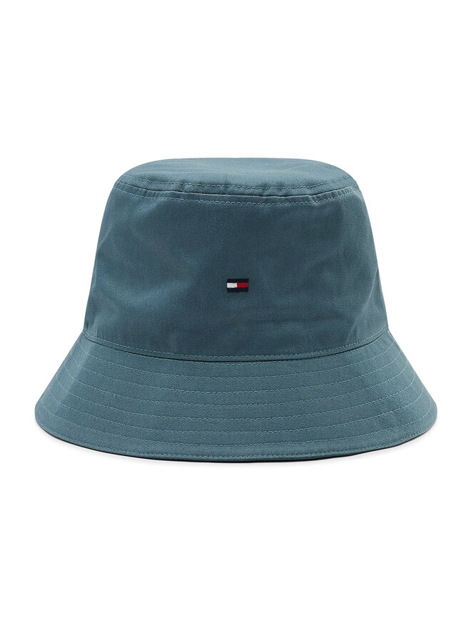 Tommy Hilfiger Kapelusz Tommy Hilfiger Essential Flag Bucket AM0AM09481 Zielony