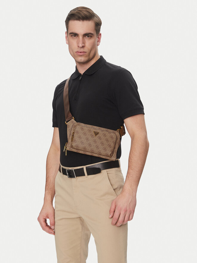 Guess Rankinė ant juosmens Guess MIlano HMMILO P5214 Ruda