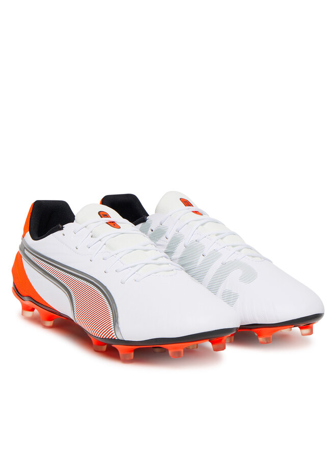 Puma Ποδοσφαιρικά Παπούτσια Puma King Match Fg/Ag 108832 01 Λευκό