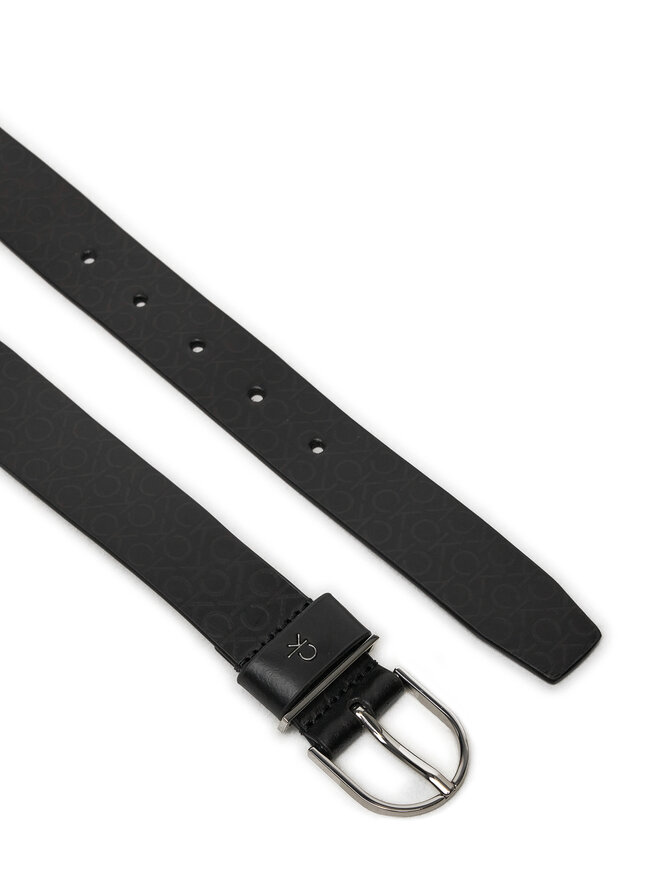 Calvin Klein Pasek Damski Calvin Klein Ck Metal Loop Rnd Bckle 3.0_Mono K60K612860 Czarny