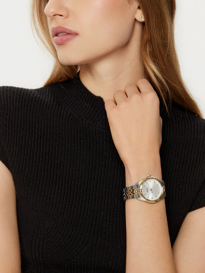 BOSS Zegarek BOSS Rhea 1502700 Srebrny
