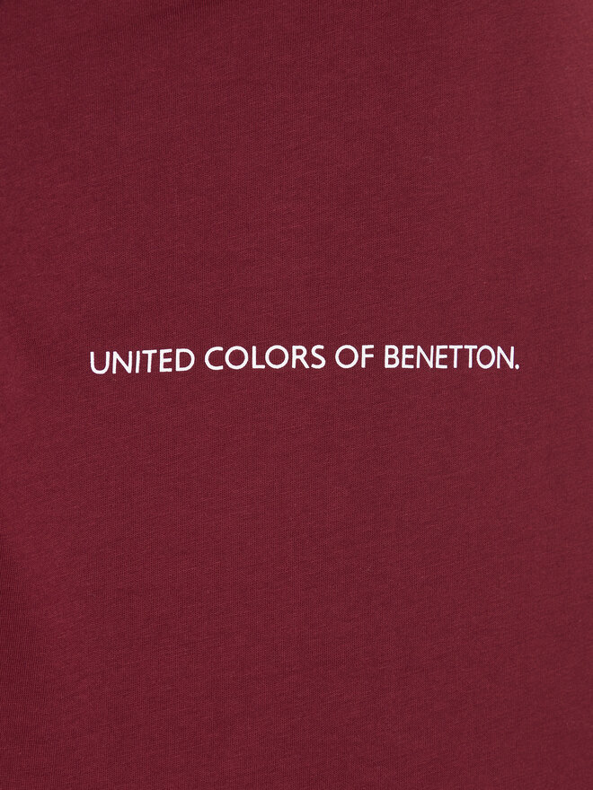 United Colors Of Benetton United Colors Of Benetton Longsleeve 30964M021 Dunkelrot Regular Fit