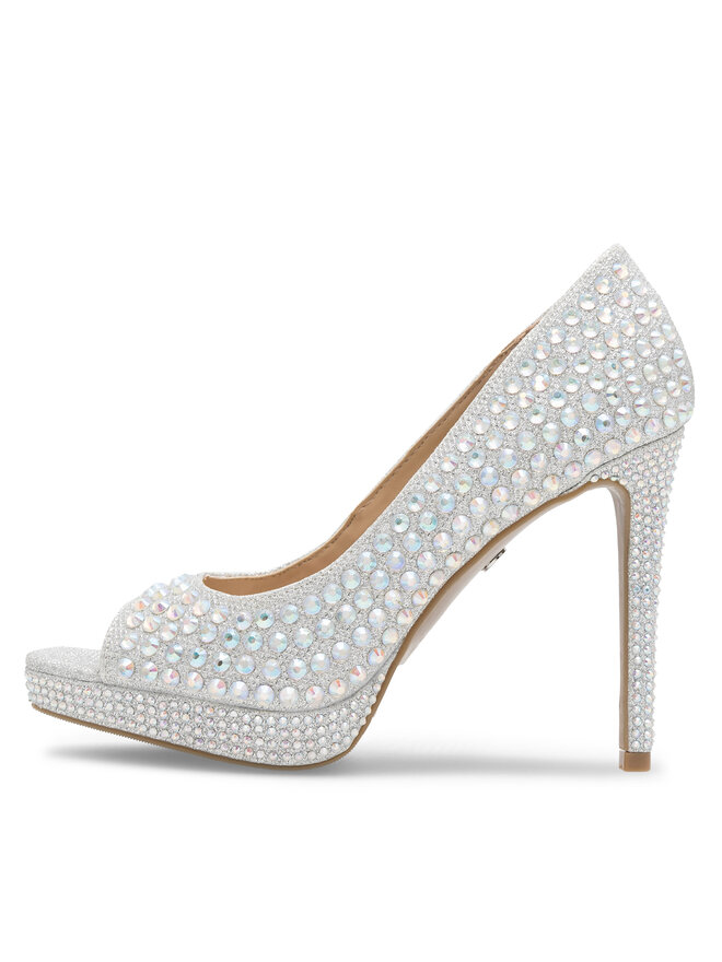 Nine West Čevlji z visoko peto Nine West MAIRA SY8020-9NW Srebrna