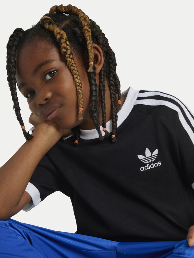 adidas adidas Marškinėliai adicolor Trefoil IY2389 Juoda Regular Fit