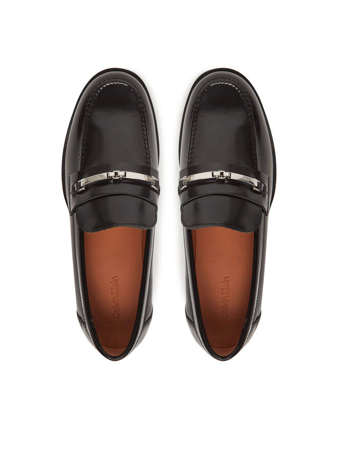 Calvin Klein Poltopánky Calvin Klein Moc Loafer W/Ml - Lth HW0HW02342 Čierna