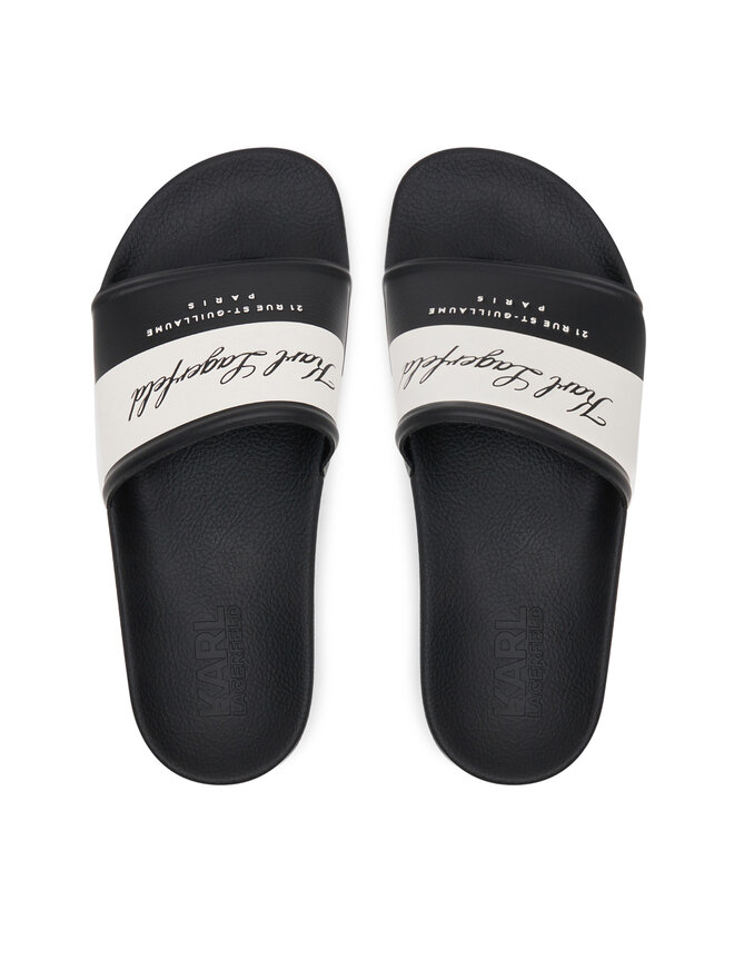 KARL LAGERFELD Şlapi KARL LAGERFELD Kondo 2.0 KL80923 Negru