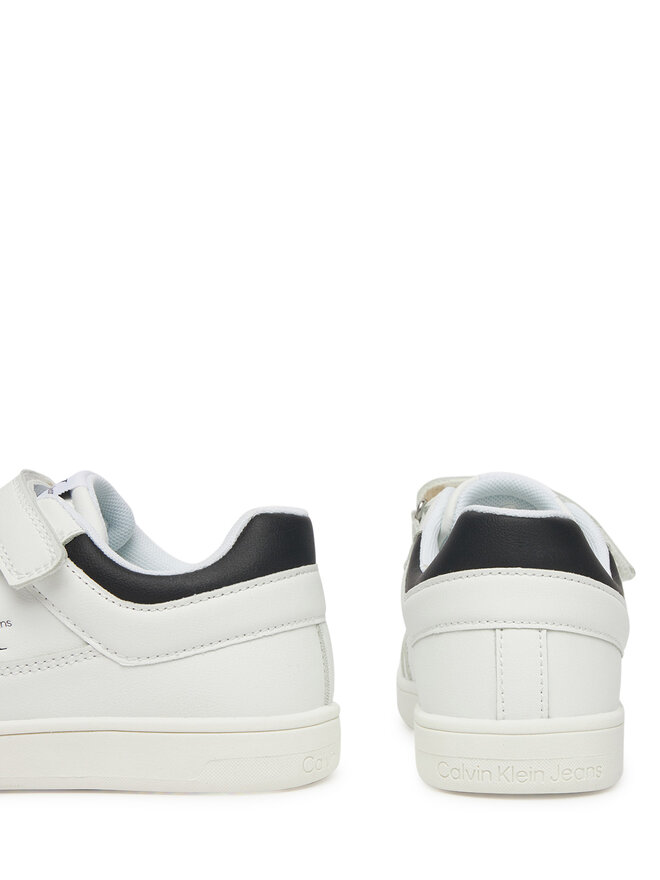 Calvin Klein Jeans Sneakersy Calvin Klein Jeans Low Cut Lace-Up/ Velcro Sneaker V1X9-82077-1355 S Biały