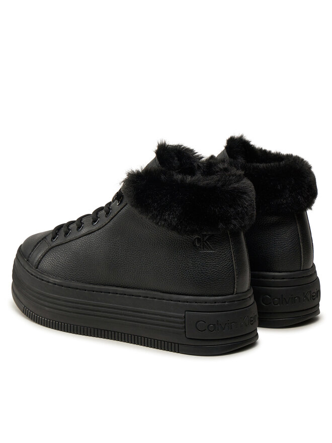 Calvin Klein Jeans Μποτάκια Calvin Klein Jeans Bold Platf Low Laceup Mg YW0YW01590 Μαύρο