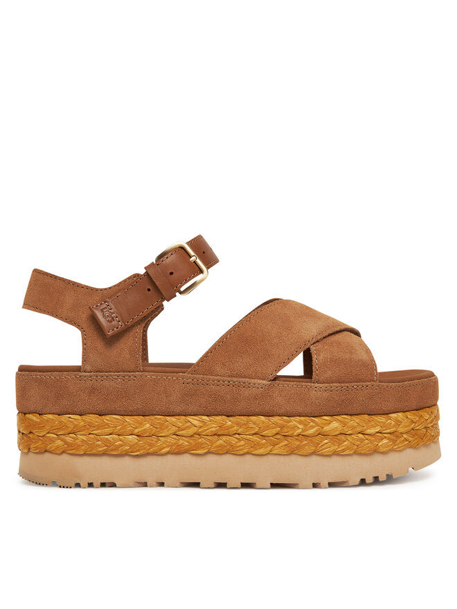 Ugg Espadrilky Ugg W Aubrey Ankle Strap 1167471 Hnedá