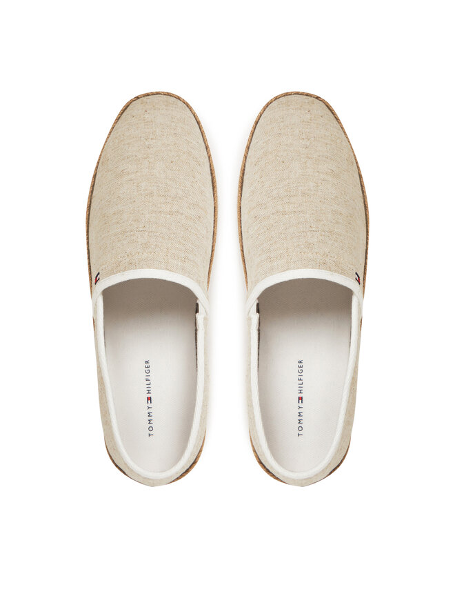 Tommy Hilfiger Еспадрильї Tommy Hilfiger Hilfiger Chambray Espadrille FM0FM05391 Écru