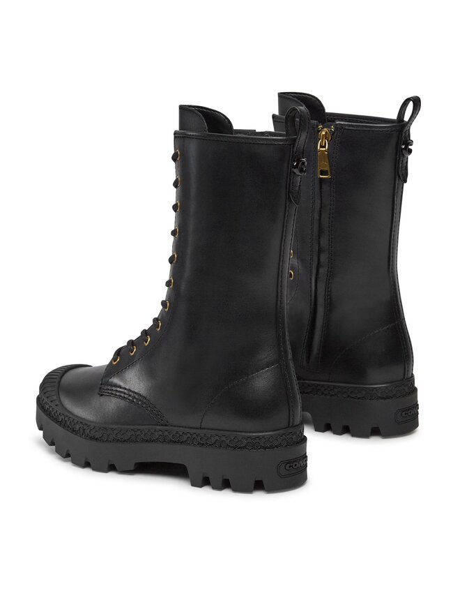 Coach Μποτάκια Coach Tasha Leather Boot CN100 Μαύρο