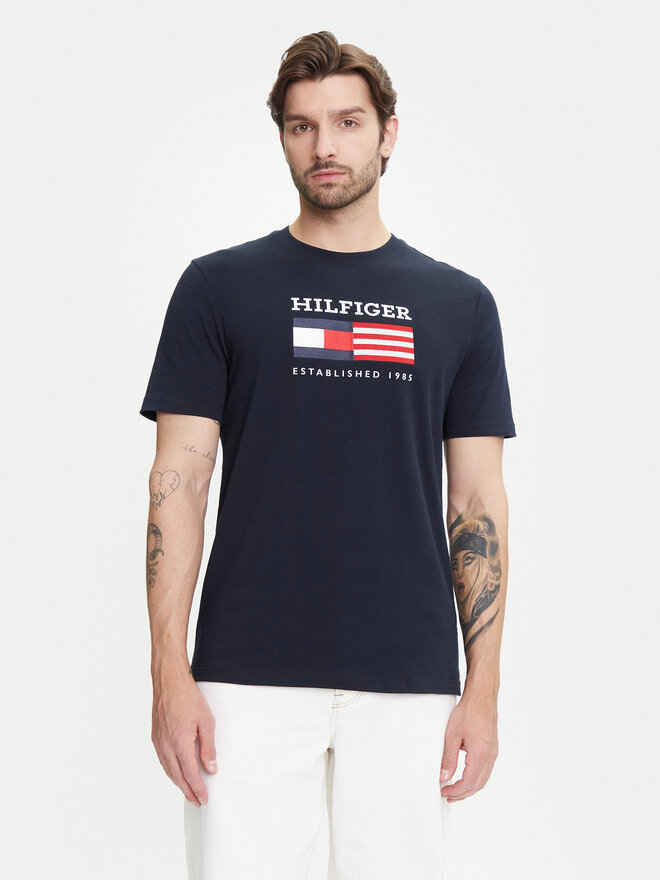 Tommy Hilfiger Tommy Hilfiger Póló American Monotype MW0MW39843 Sötétkék Regular Fit