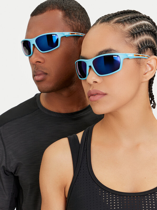 Uvex Okulary przeciwsłoneczne Uvex Sportstyle 229 S5320684416 Niebieski