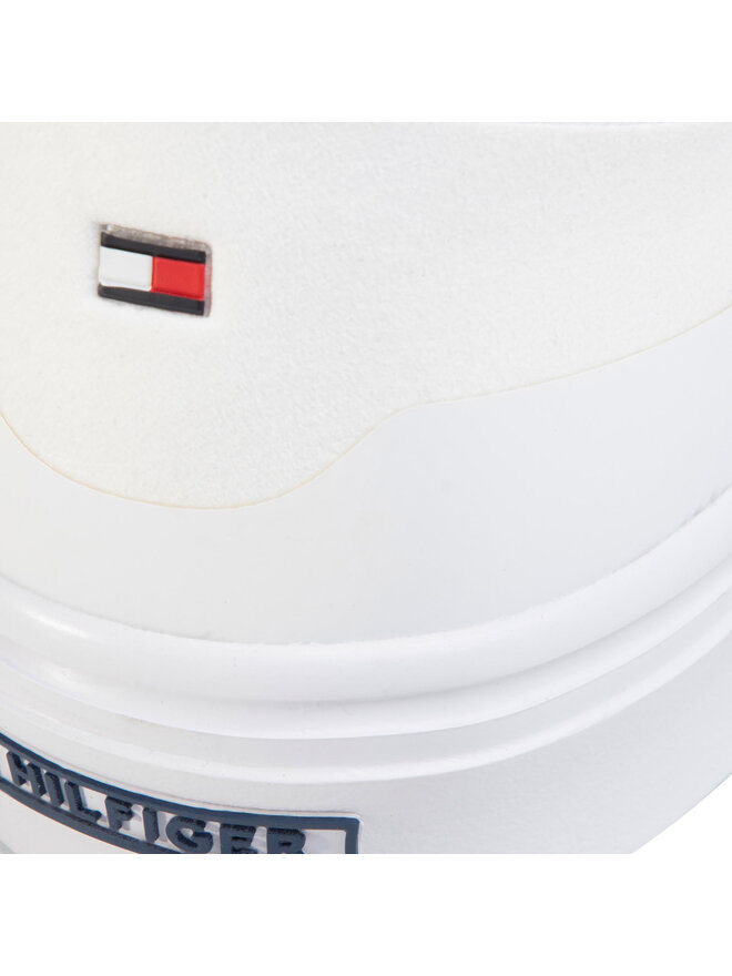 Tommy Hilfiger Sneakers Tommy Hilfiger Lightweight Stripes Knit Sneaker FM0FM02689 Weiß