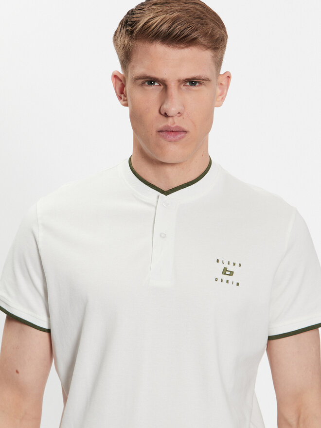 Blend Blend Poloshirt 20715179 Weiß Regular Fit