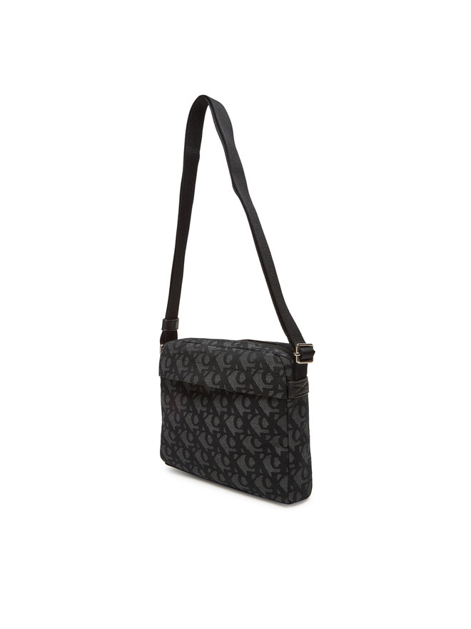 Calvin Klein Τσαντάκι Calvin Klein Slouched Monogram Mini Zip Fligh LV04G3175G Μαύρο