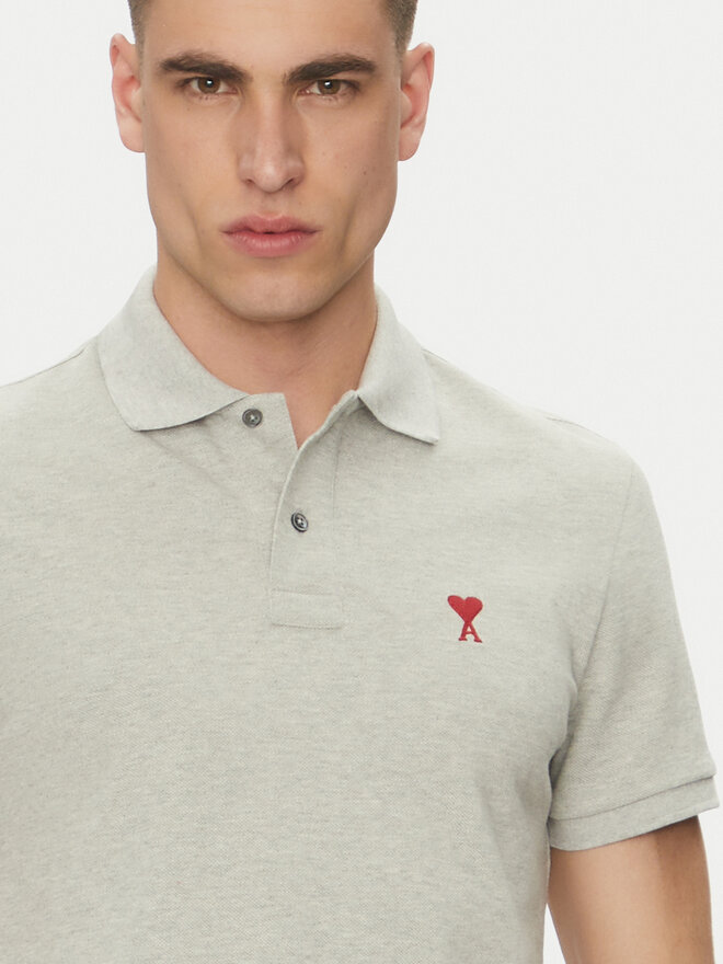 AMI PARIS AMI PARIS Poloshirt BFUPL001.760 Grau Regular Fit