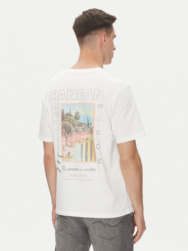 Jack&Jones Jack&Jones Marškinėliai Almeria 12276785 Balta Relaxed Fit