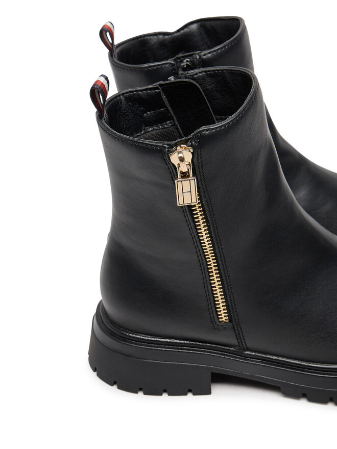 Tommy Hilfiger Īsie zābaki Tommy Hilfiger Chelsea Boot T3A5-33566-1351 S Melns