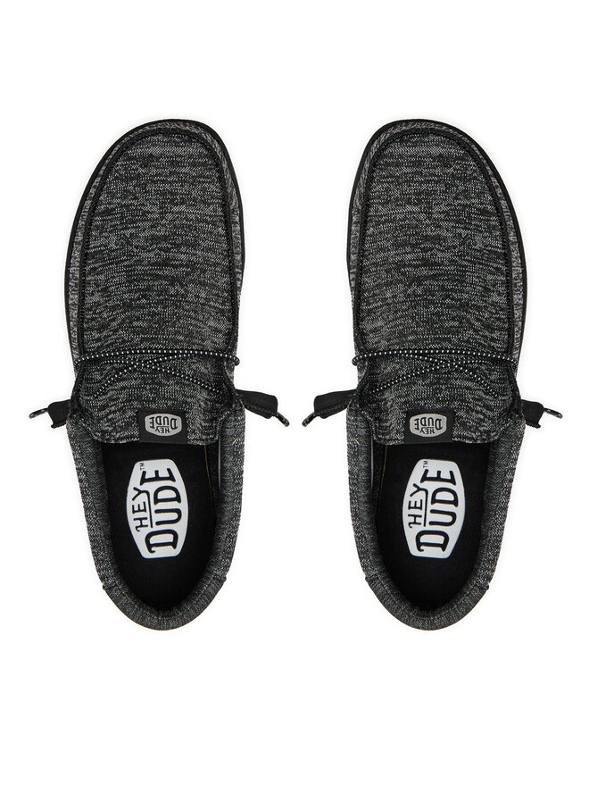 Hey Dude Мокасини Hey Dude Wally Sport Knit 40536-060 Черен