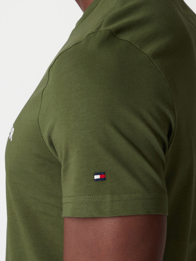Tommy Hilfiger Tommy Hilfiger T-Shirt Logo MW0MW11797 Grün Slim Fit