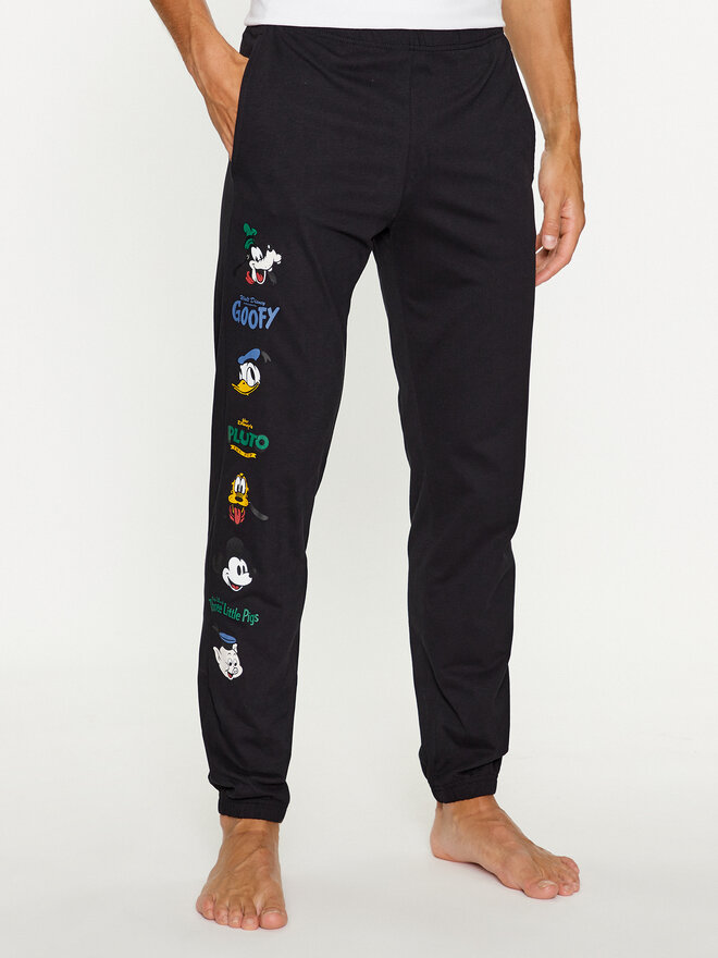 United Colors Of Benetton United Colors Of Benetton Παντελόνι πιτζάμας 3VR54F00K Μαύρο Regular Fit