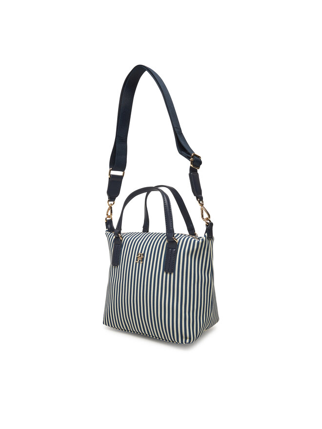 Tommy Hilfiger Torebka Tommy Hilfiger Poppy Summer Small Tote AW0AW17202 Granatowy