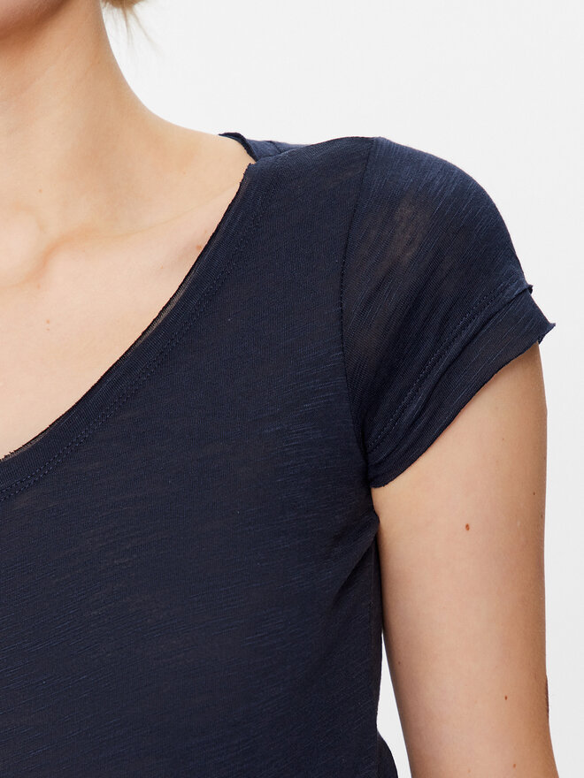 Sisley Sisley Póló 3TNHL4007 Sötétkék Regular Fit