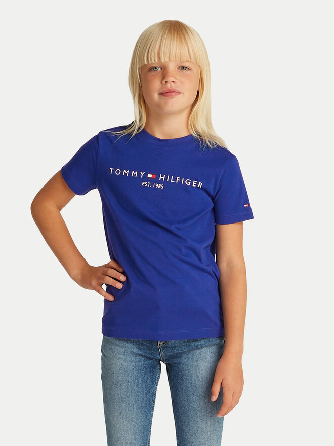 Tommy Hilfiger Tommy Hilfiger Majica Essential KS0KS00397 D Modra Regular Fit