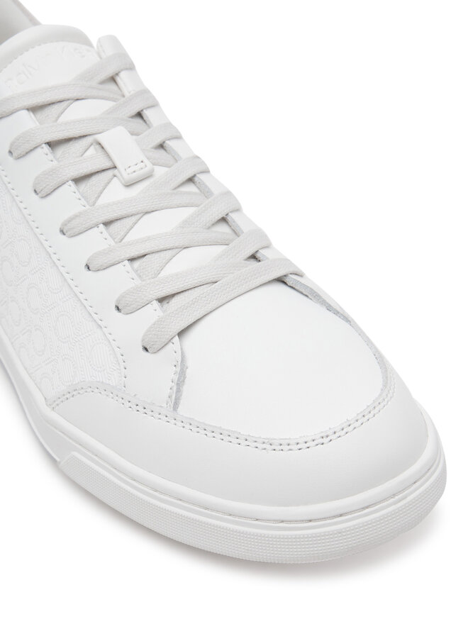 Calvin Klein Снікерcи Calvin Klein Low Top Lace Up Lth Mono HM0HM01756 Білий