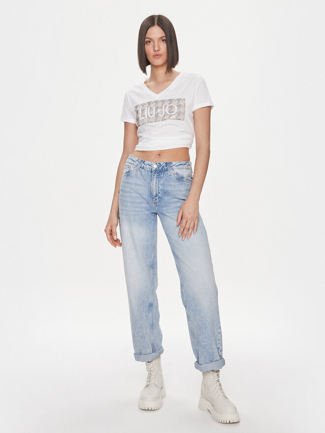 Liu Jo Liu Jo Camiseta MF3338 JS923 Blanco Regular Fit