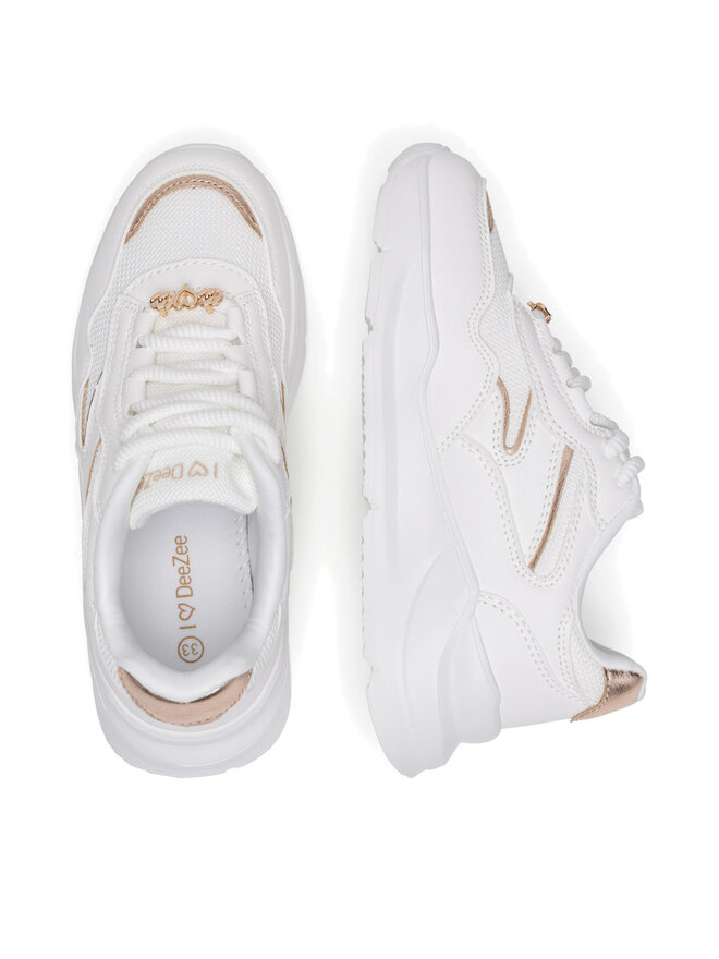 DeeZee Sneakersy DeeZee 3372701A Biały